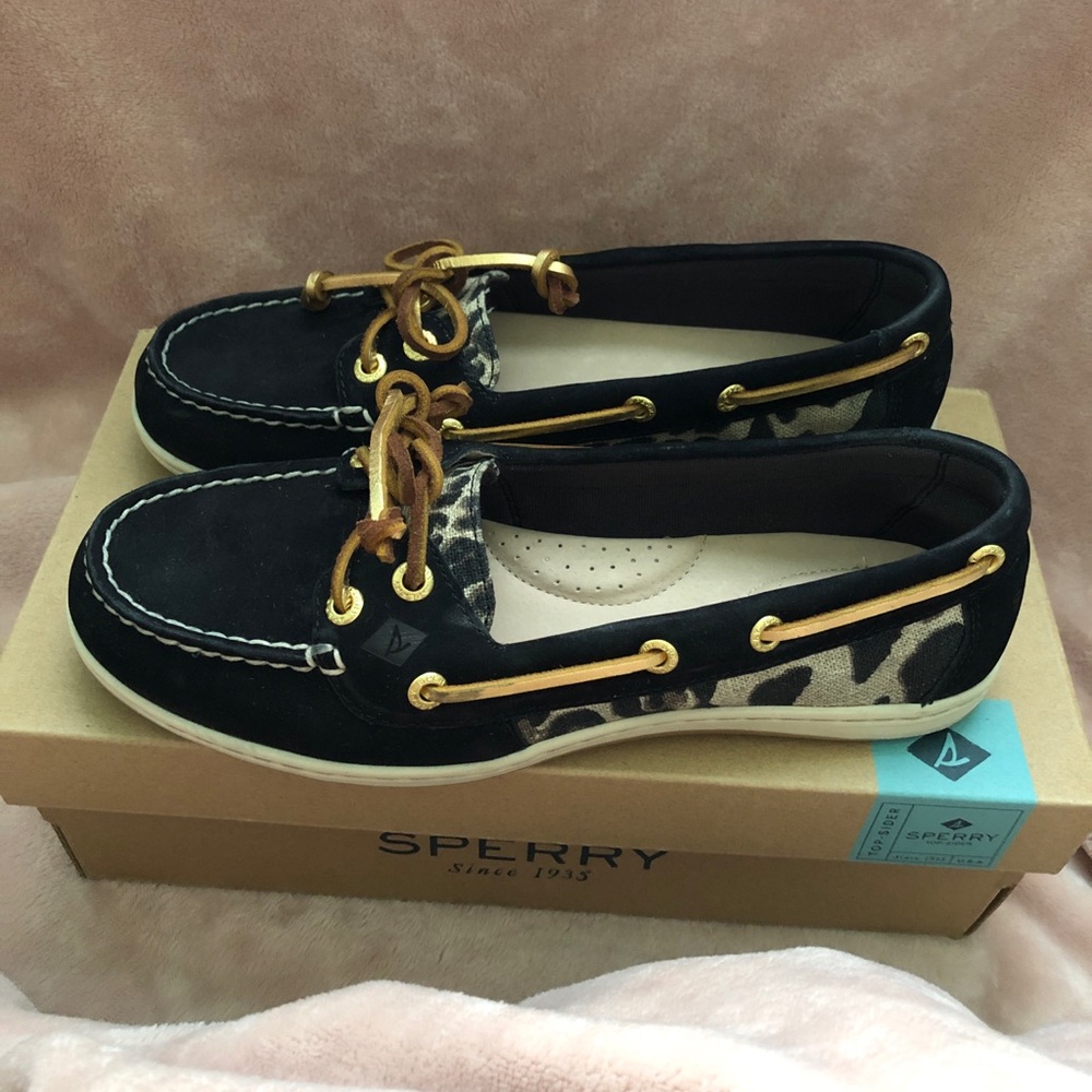 Sperry Firefish Leopard Black